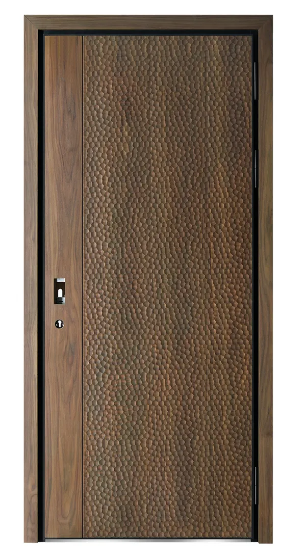 Armored Ambiance: Steel-Wood Doors for a Secure and Welcoming Entrance